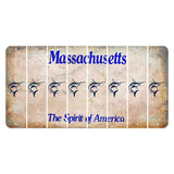 Massachusetts Spirit of America Cut License Plate Strips (Set of 8) Swordfish