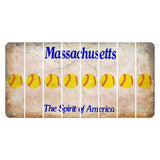 Massachusetts Spirit of America Cut License Plate Strips (Set of 8) Softball