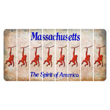 Massachusetts Spirit of America Cut License Plate Strips (Set of 8) Monkey