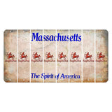 Massachusetts Spirit of America Cut License Plate Strips (Set of 8) Zodiac Sign - Sagittarius