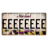 Maryland Flag Cut License Plate Strips (Set of 8) E