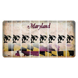 Maryland Flag Cut License Plate Strips (Set of 8) Whale