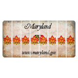 Maryland Shield Cut License Plate Strips (Set of 8) Campfire