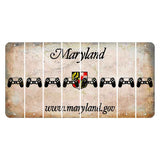 Maryland Shield Cut License Plate Strips (Set of 8) PS Controller