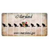 Maryland Shield Cut License Plate Strips (Set of 8) Beaver
