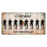 Maryland Shield Cut License Plate Strips (Set of 8) Zombie
