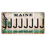 Maine Chickadee Cut License Plate Strips (Set of 8) J