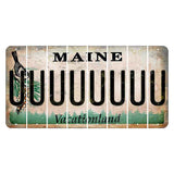 Maine Chickadee Cut License Plate Strips (Set of 8) U