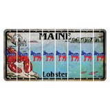 Maine Lobster Boathouse Cut License Plate Strips (Set of 8) Democrat