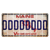 Maine Lobster Vacationland Cut License Plate Strips (Set of 8) D