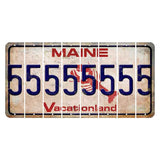 Maine Lobster Vacationland Cut License Plate Strips (Set of 8) 5