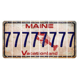 Maine Lobster Vacationland Cut License Plate Strips (Set of 8) 7