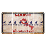 Maine Lobster Vacationland Cut License Plate Strips (Set of 8) Zodiac Sign - Aries