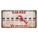 Maine Lobster Vacationland Cut License Plate Strips (Set of 8) Zodiac Sign - Cancer