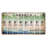 Michigan Spectacular Peninsulas Cut License Plate Strips (Set of 8) Zodiac Sign - Libra