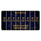 Michigan Water Winter Wonderland Cut License Plate Strips (Set of 8) Zodiac Sign - Virgo