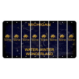 Michigan Water Winter Wonderland Cut License Plate Strips (Set of 8) Zodiac Sign - Taurus