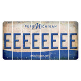 Michigan.org Cut License Plate Strips (Set of 8) E
