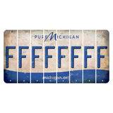 Michigan.org Cut License Plate Strips (Set of 8) F
