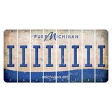 Michigan.org Cut License Plate Strips (Set of 8) I