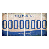 Michigan.org Cut License Plate Strips (Set of 8)