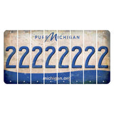 Michigan.org Cut License Plate Strips (Set of 8) 2