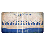 Michigan.org Cut License Plate Strips (Set of 8) Headphones
