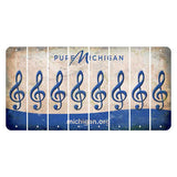 Michigan.org Cut License Plate Strips (Set of 8) Music Note