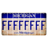 Michigan.gov Cut License Plate Strips (Set of 8) F