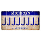 Michigan.gov Cut License Plate Strips (Set of 8) J