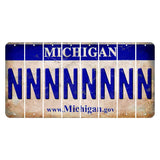 Michigan.gov Cut License Plate Strips (Set of 8) N