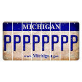 Michigan.gov Cut License Plate Strips (Set of 8) P
