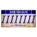 Michigan.gov Cut License Plate Strips (Set of 8) Wrench