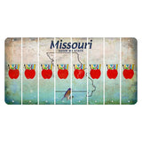 Missouri Bluebird Cut License Plate Strips (Set of 8) Teacher Apple