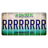 Missouri Show Me State Cut License Plate Strips (Set of 8) R