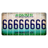 Missouri Show Me State Cut License Plate Strips (Set of 8) 6