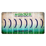 Missouri Show Me State Cut License Plate Strips (Set of 8) Parenthesis - Right