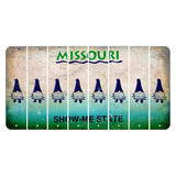 Missouri Show Me State Cut License Plate Strips (Set of 8) Gnome