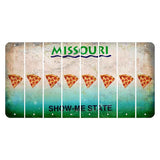 Missouri Show Me State Cut License Plate Strips (Set of 8) Pizza