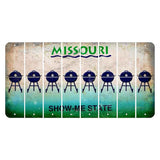 Missouri Show Me State Cut License Plate Strips (Set of 8) Grill