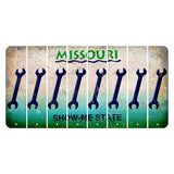 Missouri Show Me State Cut License Plate Strips (Set of 8) Wrench