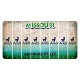 Missouri Show Me State Cut License Plate Strips (Set of 8) Zodiac Sign - Aries