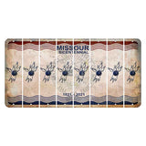 Missouri Bicentennial Cut License Plate Strips (Set of 8) Bowling