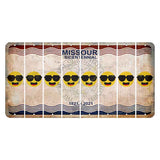Missouri Bicentennial Cut License Plate Strips (Set of 8) Emoji - Shades