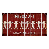 Missouri Maroon Show Me State Cut License Plate Strips (Set of 8) Elf
