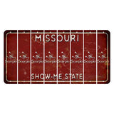 Missouri Maroon Show Me State Cut License Plate Strips (Set of 8) Zodiac Sign - Scorpio