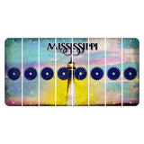 Mississippi Biloxi Lighthouse Cut License Plate Strips (Set of 8) Saw Blade