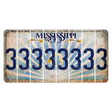 Mississippi Creative Culture Cut License Plate Strips (Set of 8) 3