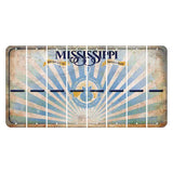 Mississippi Creative Culture Cut License Plate Strips (Set of 8) Hyphen