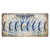 Mississippi Creative Culture Cut License Plate Strips (Set of 8) Parenthesis - Left
